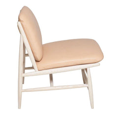 ercol Von Chair Ash with Pure Nude Leather Side