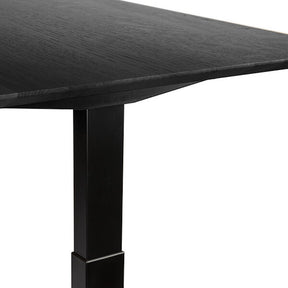 Ethnicraft Black Oak Bok Adjustable Desk with Black Base Detail