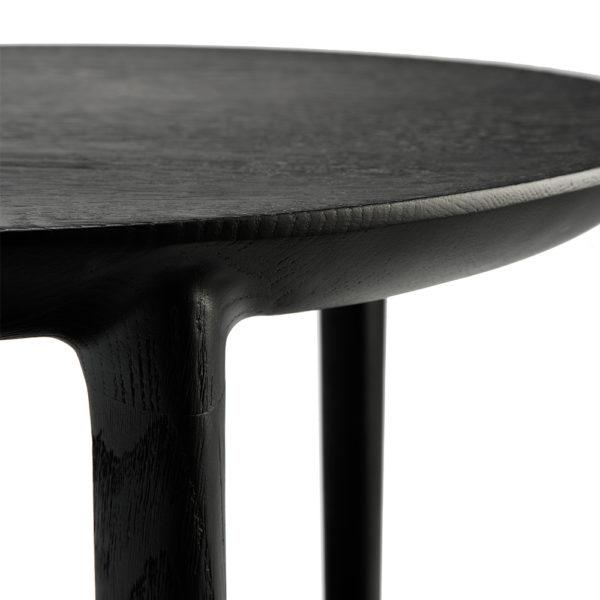 Ethnicraft Black Oak Bok Side Table Edge Detail