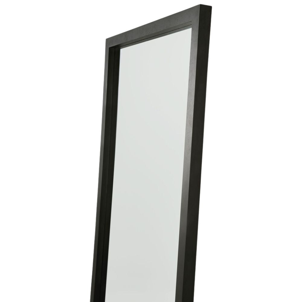 Ethnicraft Black Oak Light Frame Mirror 51289 Edge Detail