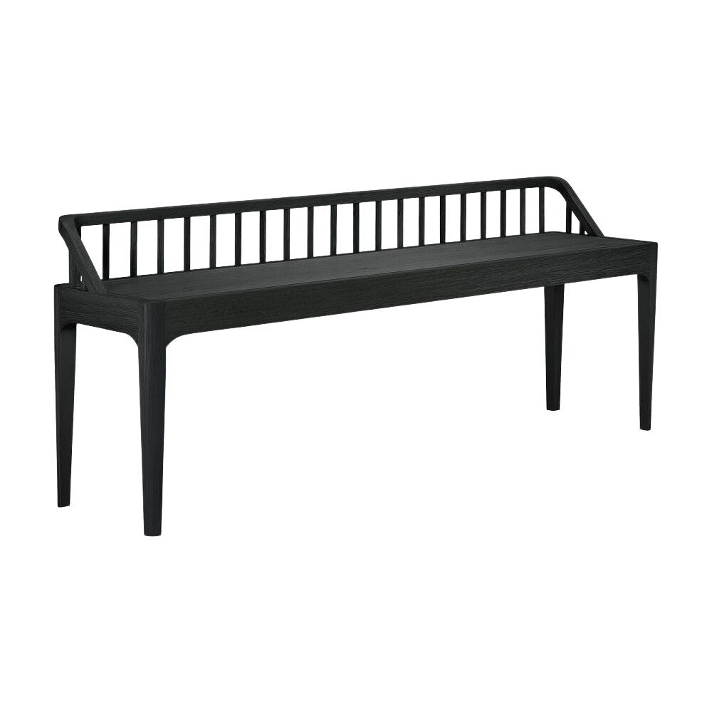 Ethnicraft Spindle Bench Black Painted Oak