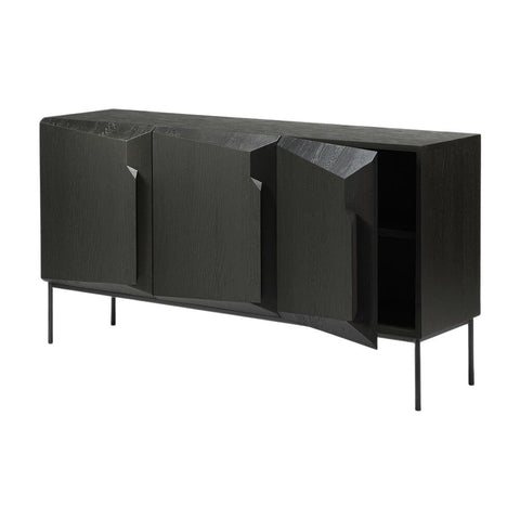 Ethnicraft Oak Stairs Sideboard - 3 Door