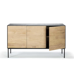 Ethnicraft Blackbird Sideboard 3-Door with Door Open