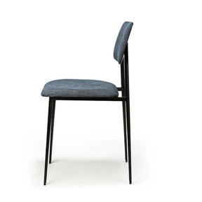 Ethnicraft DC Dining Chair Dark Blue Side