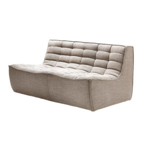 Ethnicraft N701 Sofa Two Seat Beige Angled