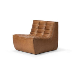 Ethnicraft N701 Sofa Chair Old Saddle Leather Angled