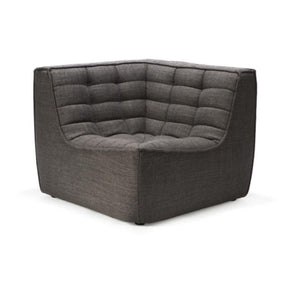 Ethnicraft N701 Sofa Corner Seat Dark Grey Front