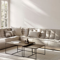 Ethnicraft N701 Sofa Light Beige in Light-Filled Living Room