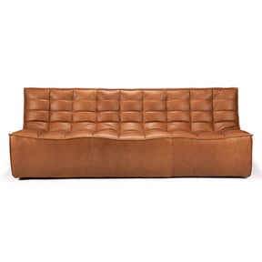 Ethnicraft N701 Sofa Old Saddle Leather Three Seat