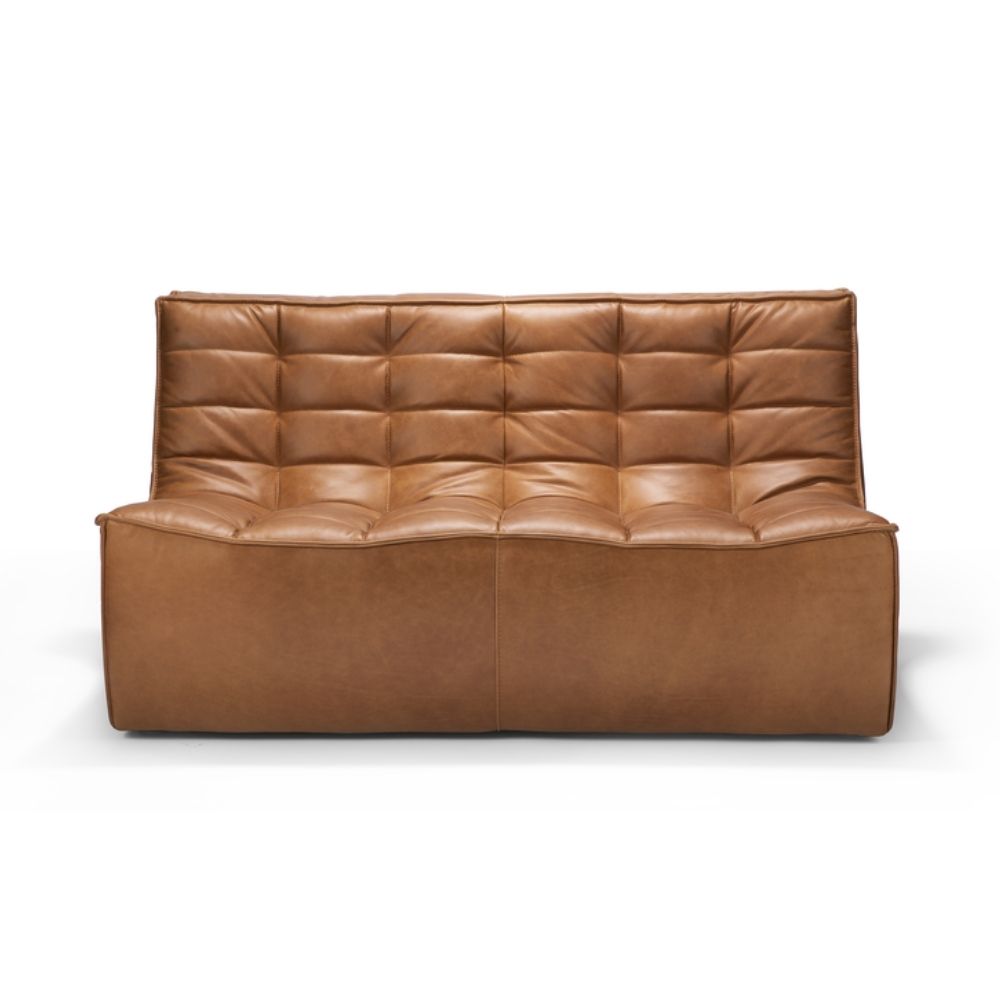 Ethnicraft N701 Sofa Two Seat Old Saddle Leather