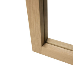 Ethnicraft Natural Oak Light Frame Mirror 51299 Corner Detail