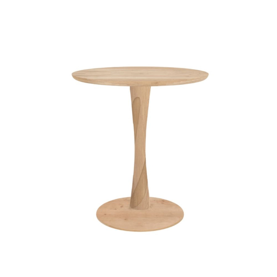 Ethnicraft Round Oak Torsion Dining Table