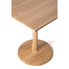 Ethnicraft Square Oak Torsion Dining Table Top Detail