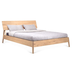 ethnicraft Oak Air Bed with Belgian Linens