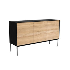Ethnicraft Blackbird Sideboard 3-Door Angled