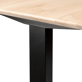 Ethnicaft Oak Bok Adjustable Desk Detail