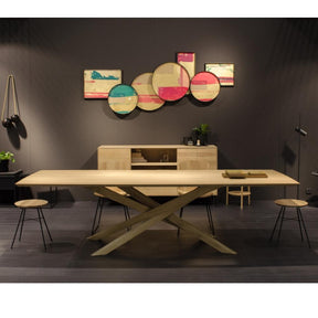 Ethnicraft Oak Mikado Dining Table in Situ at Stockholm Furniture Fair 2018