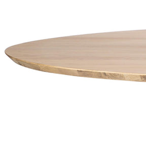 Ethnicraft Oval Oak Mikado Dining Table Edge Detail