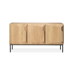 Ethnicraft Oak Stairs Sideboard 3-Door