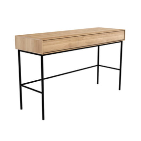 Ethnicraft Oak Whitebird Desk Angled