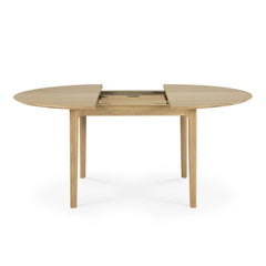Ethnicraft Oak Bok Round Extendable Dining Table