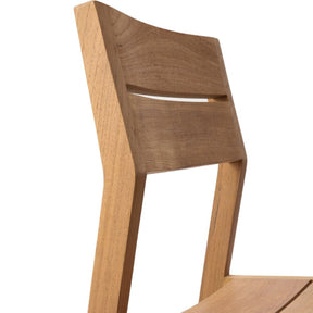 Ethnicraft Teak Ex1 Outdoor Dining Chair Angle Detail