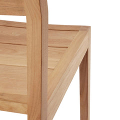 Ethnicraft Teak Ex1 Outdoor Dining Chair Back Detail