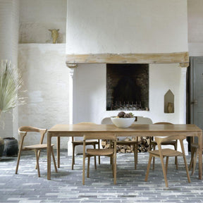 Ethnicraft Teak Bok dining table and chairs in situ