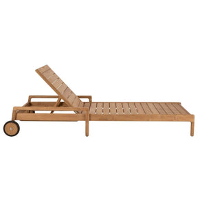 Ethnicraft Teak Jack Outdoor Chaise Lounge Side