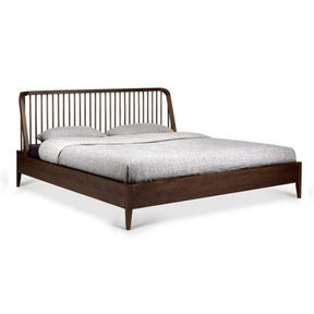 Ethnicraft Walnut Spindle Bed