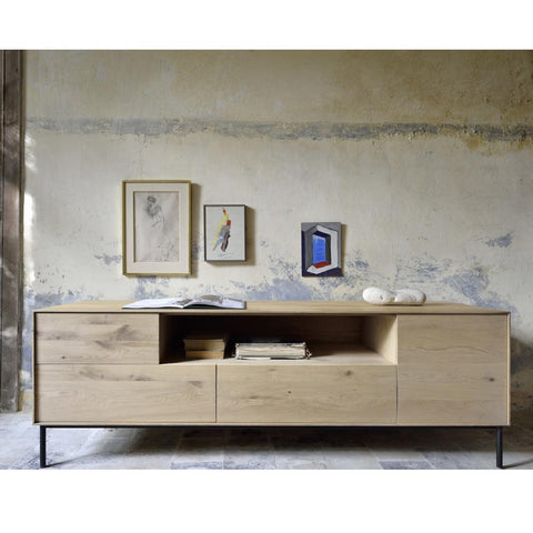 Ethnicraft Oak Whiteboard Media Cabinet