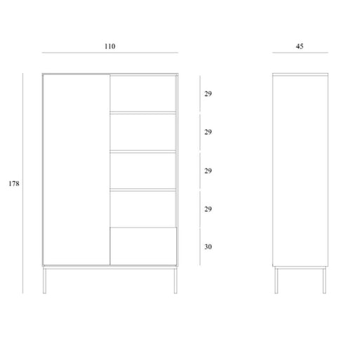 Ethnicraft Oak Whitebird Cupboard