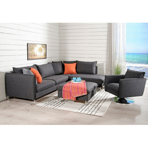 Flipper Sectional Sleeper Sofa with Sled Legs by Luonto
