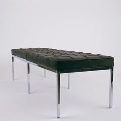 Florence Knoll Suede Bench