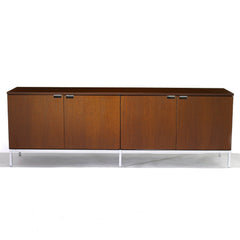 Florence Knoll Credenza Mahogany with Mahogany Top