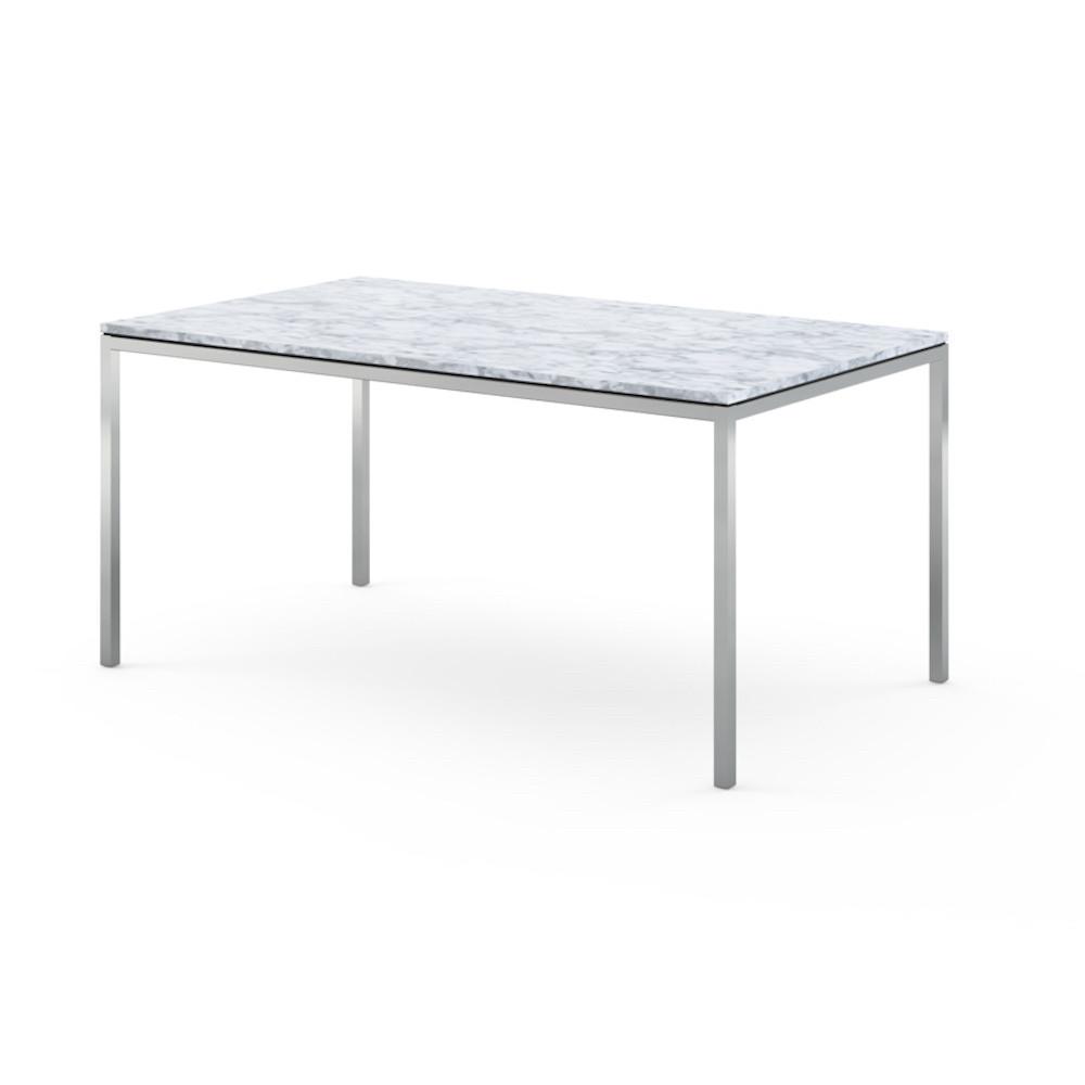 Florence Knoll Dining Table Satin Carrara Marble 60"