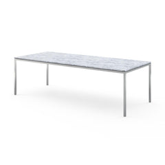 Florence Knoll Dining Table in Satin Carrara Marble 94"