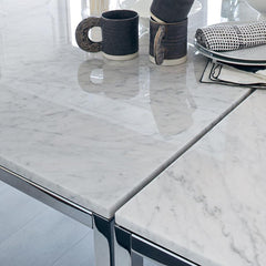 Florence Knoll Dining Tables Carrara Marble Detail