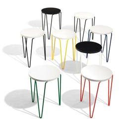 Florence Knoll Hairpin Stacking Tables in Bright Colors