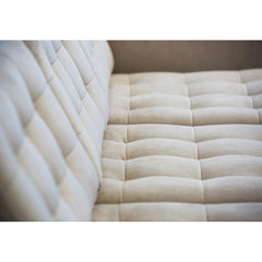 Florence Knoll Relaxed Sofa Suede Tufting Detail