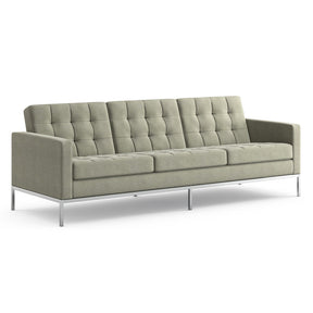 Florence Knoll Sofa Silver Velvet