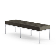 Florence Knoll Bench Hopsack Charcoal
