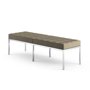 Florence Knoll Bench Hopsack Putty