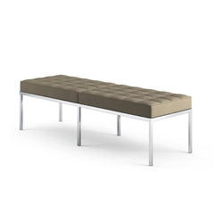 Florence Knoll Bench Hopsack Putty