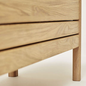 A Line Oak Storage Bench by Form & Refine