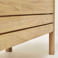 A Line Oak Storage Bench by Form & Refine