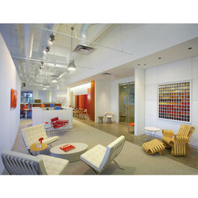 Frank Gehry Power Play Club Chair and Ottoman in Knoll Showroom