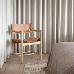 Fredericia Boge Mogensen Spanish Dining Armchair in Bedroom