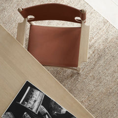 Fredericia Boge Mogensen Spanish Dining Armchair in Home Office Aerial View