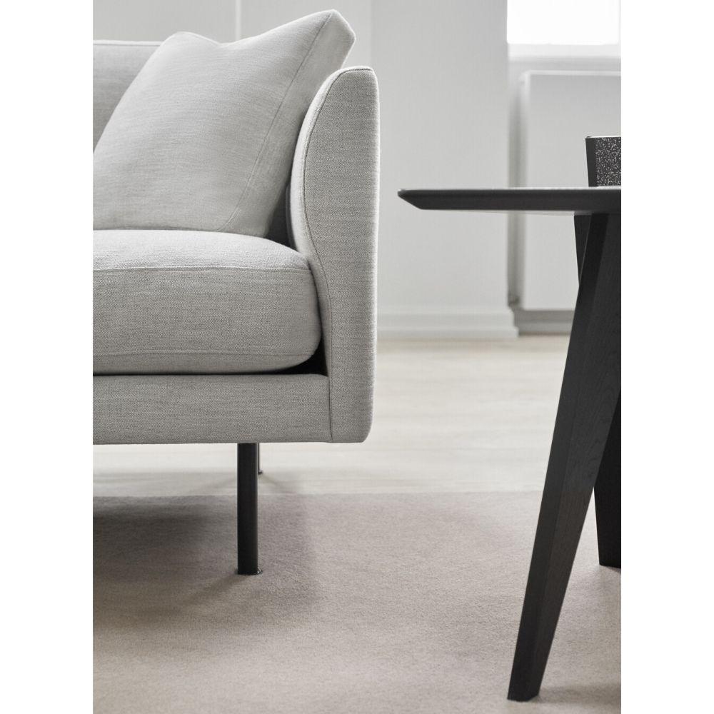 Fredericia Jens Risom Magazine Table with Calmo sofa edge detail